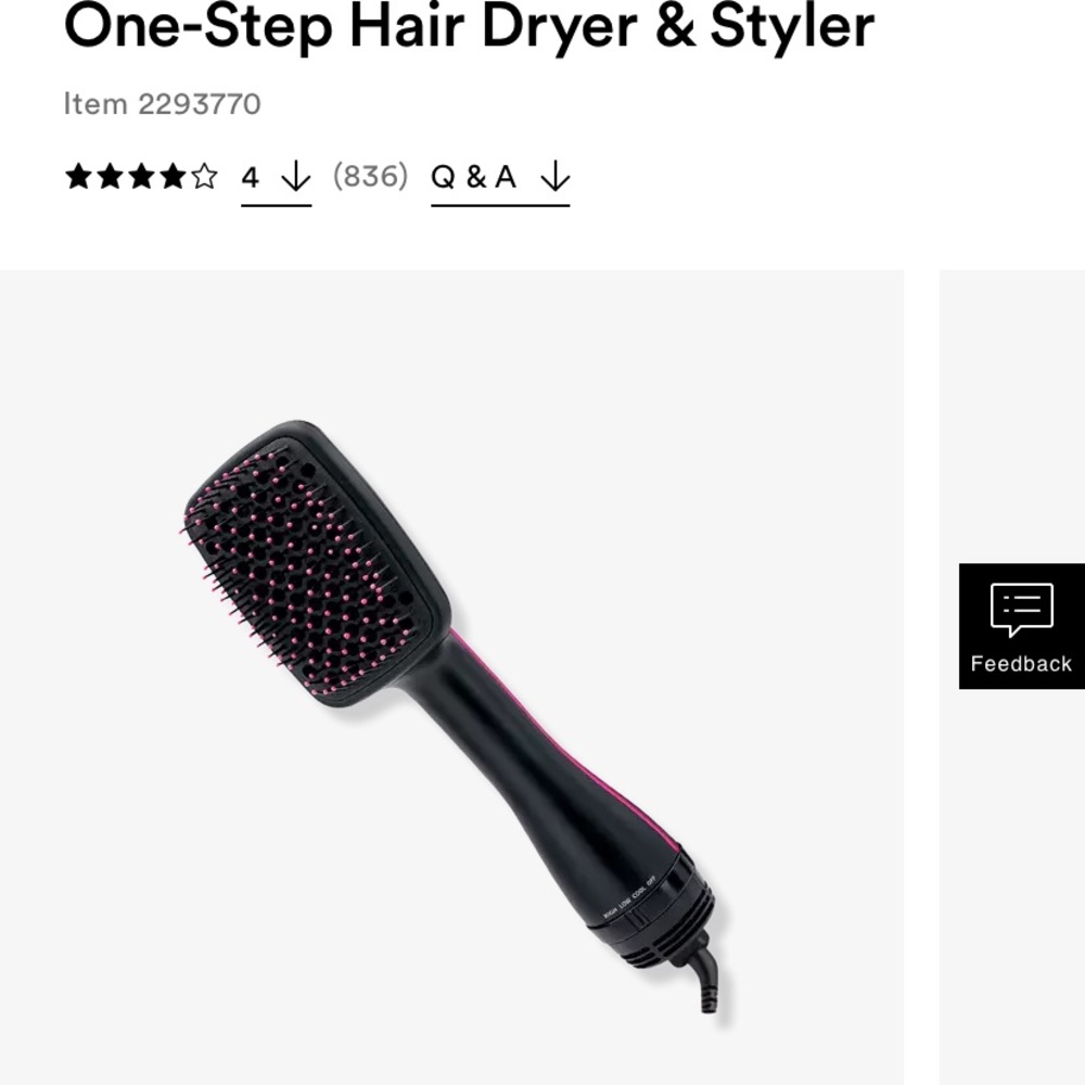 Revlon one step hair dryer and styler